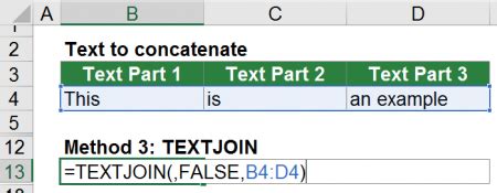 TEXTJOIN Function in Excel