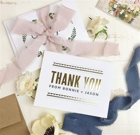 Thank-You Card Ideas for Wedding