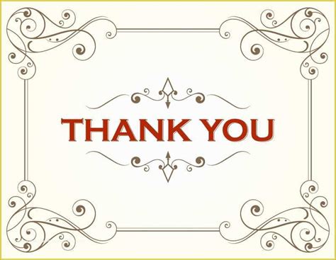 Image of thank you card template