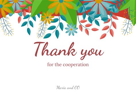 Simple yet Sincere Thank You Card Template