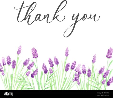 Watercolor Florals Thank You Card Template