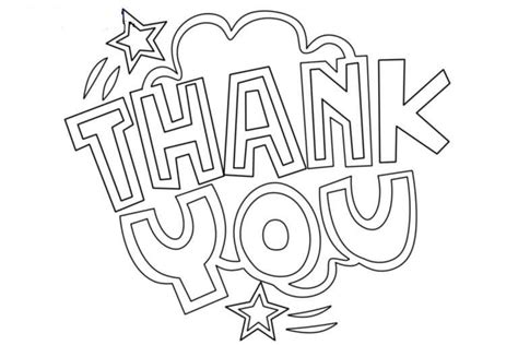 A sample of thank you coloring pages for community