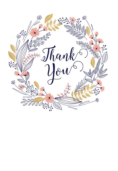 Thank You Greeting Card Template