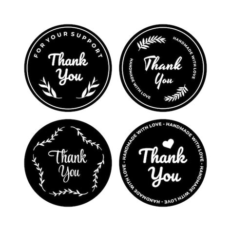 Thank You Label Template Designs