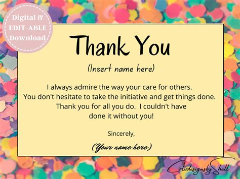 Thank you postcard template