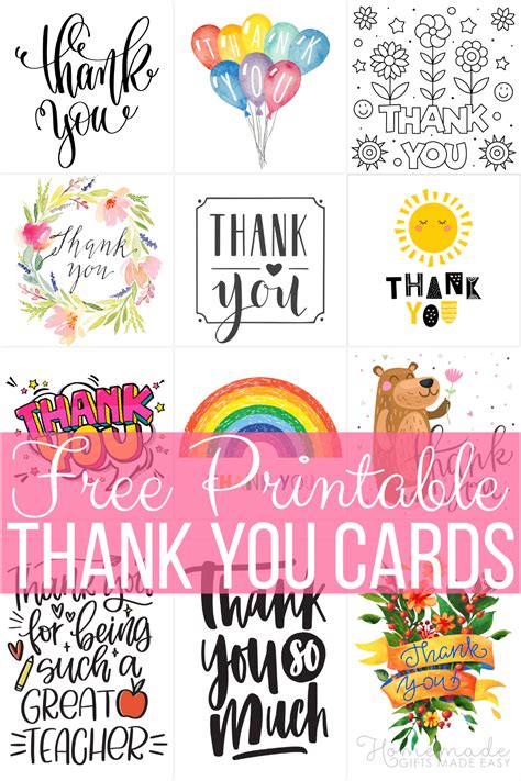 Thank You Printables