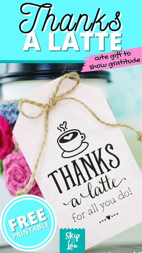 A person holding a cup of coffee with a thanks a latte note