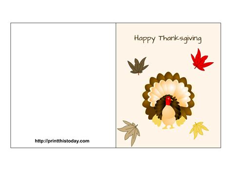 Thanksgiving Card Template