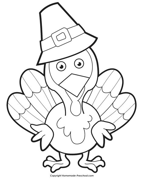 Thanksgiving Coloring Sheets for Preschoolers