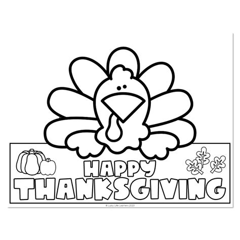 Thanksgiving crown template