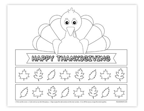 Thanksgiving crown template idea 1