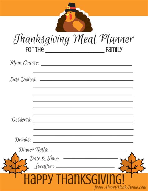 Thanksgiving Excel Spreadsheet 2023 Planner