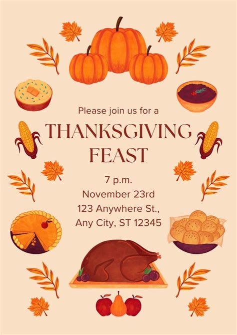 Thanksgiving Flyer Template 2