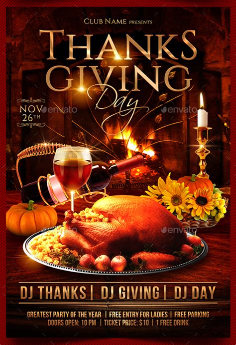 Thanksgiving Flyer Template Customize