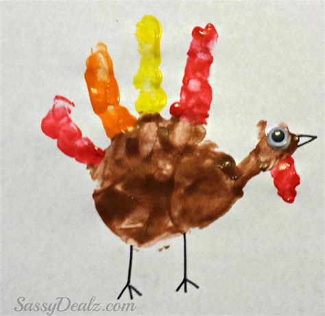 Handprint art projects for Thanksgiving