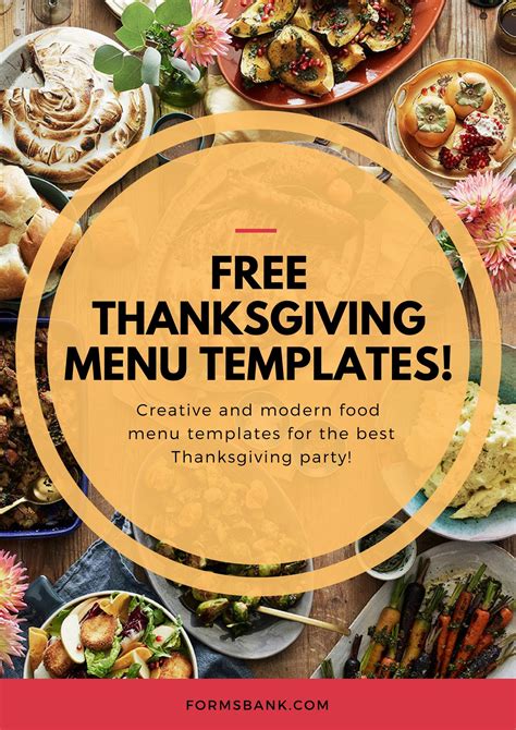 Thanksgiving Menu Template Example 1