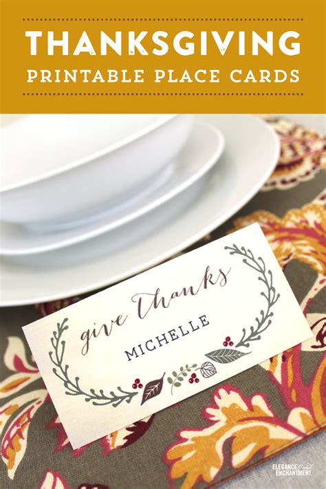 Thanksgiving place cards