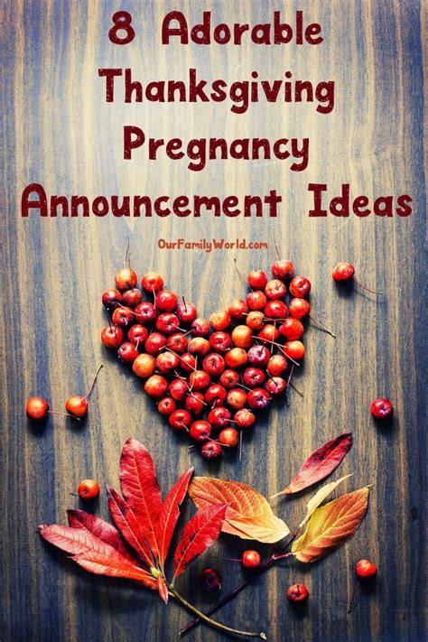 Thanksgiving pregnancy announcement ideas for parents