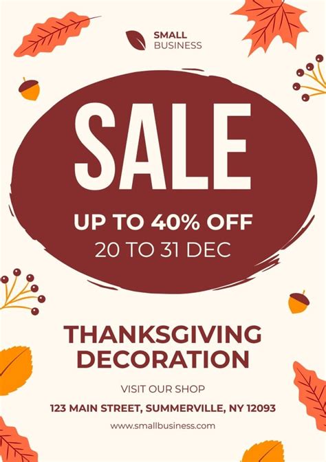 Thanksgiving Sale Flyer Template