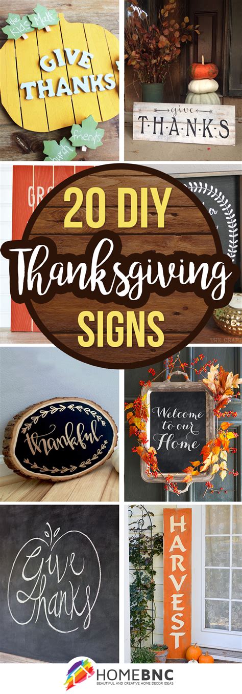 Thanksgiving sign ideas