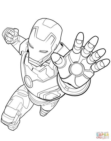 The Avengers coloring page for kids to print and enjoy