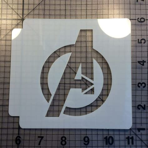 The Avengers Logo Stencil