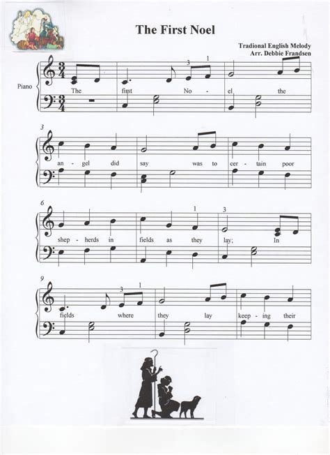 The First Noel piano sheet music