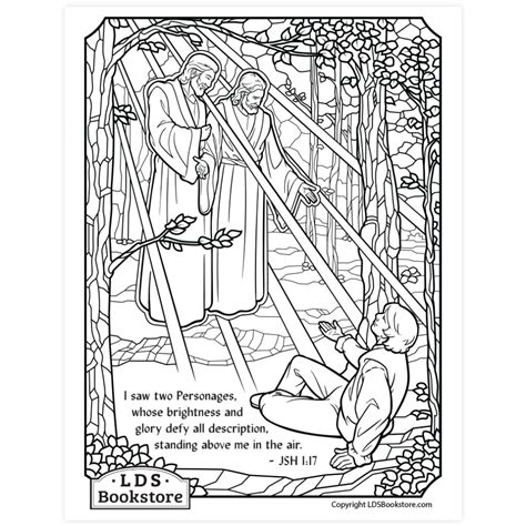 The First Vision Coloring Page