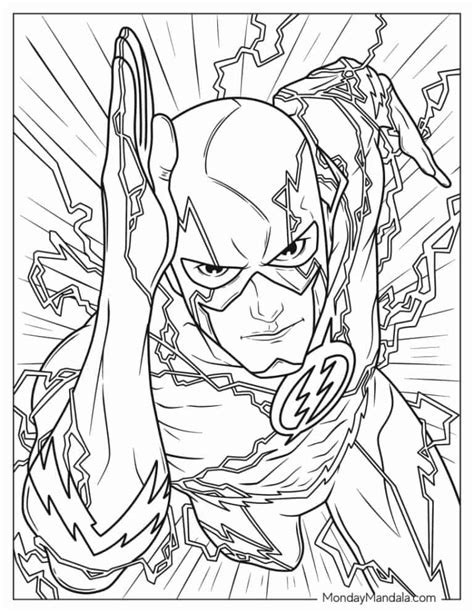 The Flash coloring page