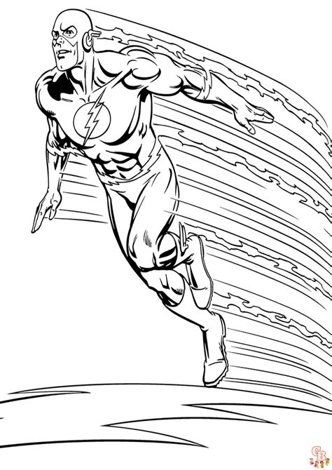 The Flash coloring page for kids