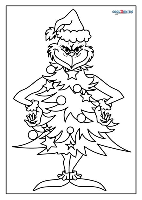 The Grinch birthday coloring page