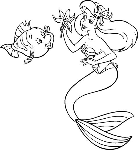 The Little Mermaid coloring sheets