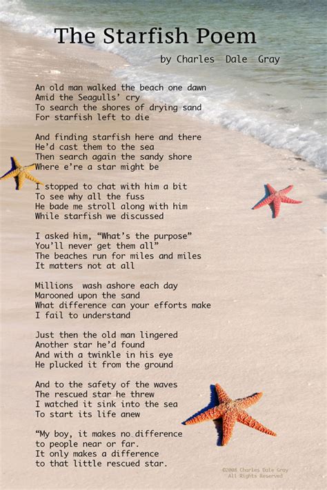 The Little Starfish Poem