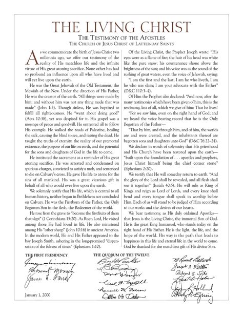 The Living Christ Worksheet Image 1