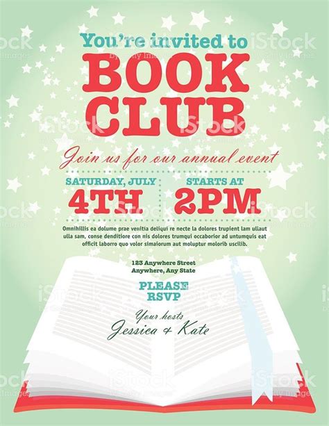 Themed Book Club Invitation