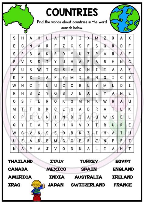 Themed Word Search Template