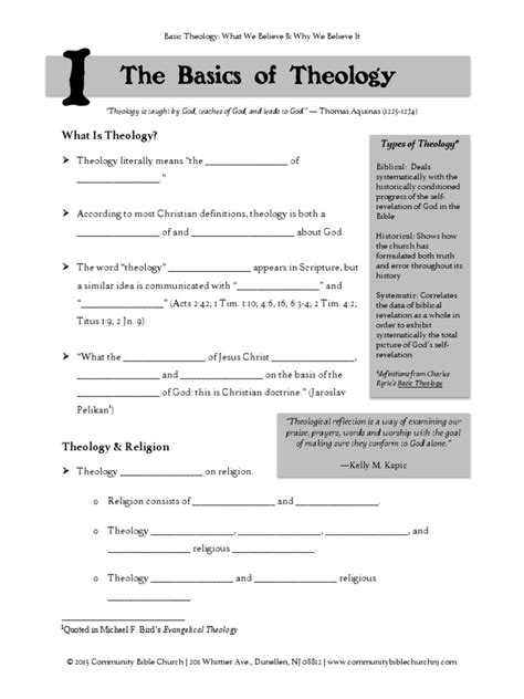 Theological study template