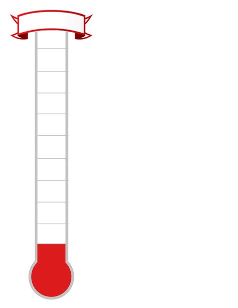 Thermometer template for print