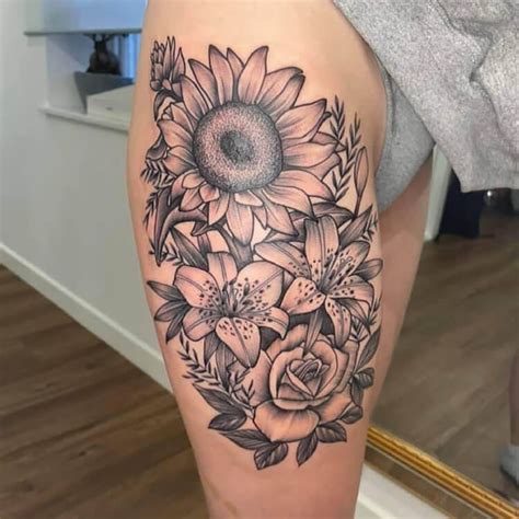 Thigh tattoo designs for women