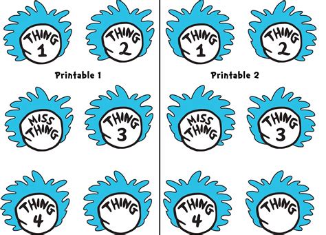 Thing 1 and Thing 2 T Shirt Template 4