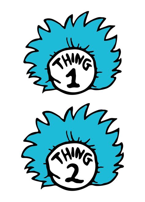 Thing 1 Printable Templates For Kids