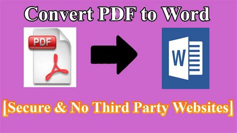 Using a third-party PDF converter