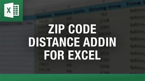 Third-Party Zip Code Add-in