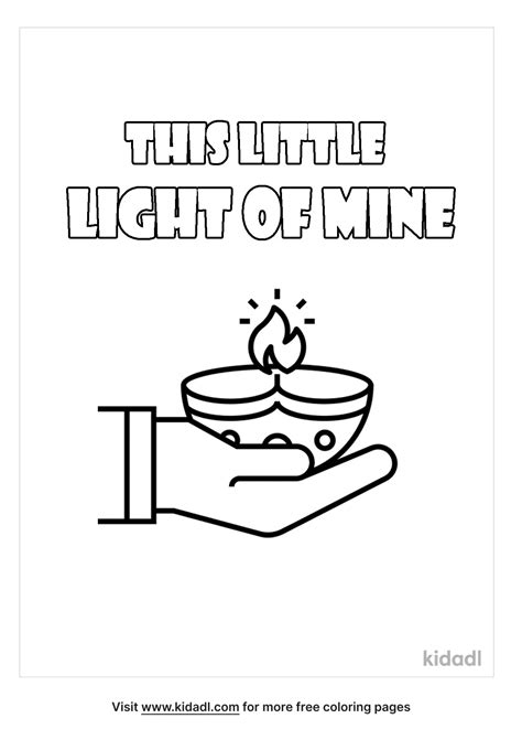 This Little Light of Mine Coloring Pages