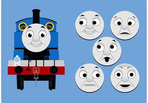 Thomas the Train Face Template 5