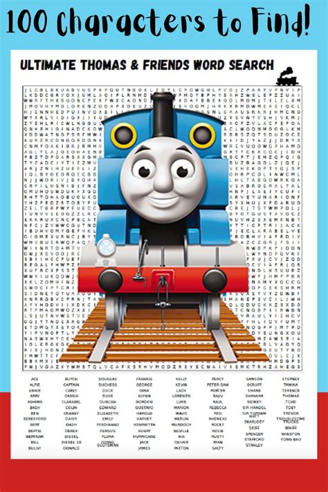 Thomas the Train Word Search