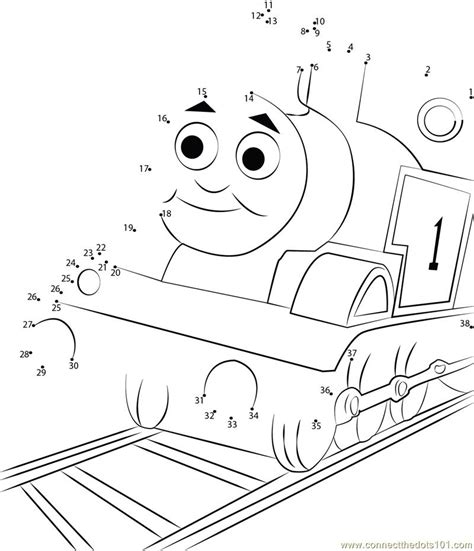 Thomas the Train connect the dots for kids