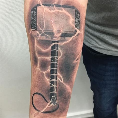 Thor's hammer tattoos