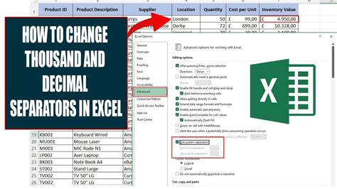 Thousand Separator in Excel