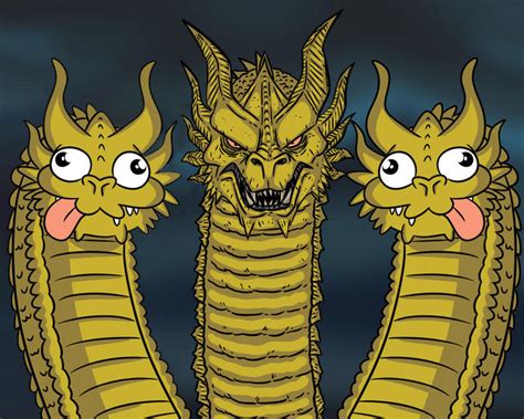 Three Headed Dragon Meme Template Emotions